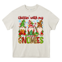 Cream chillin with my gnomies Heavy Core Tee - MaliasSmallBusiness