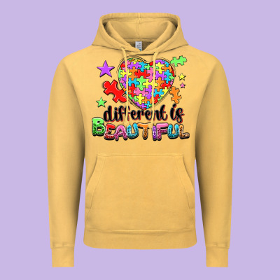 Different Is Beautiful Vintage Hoodie Designed By Nancycooperartshop