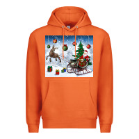 Carrot christmas santa deer and presents Premium Hoodie - BundleAndBundleShop