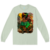 Matcha juneteenth black woman fashion girl Long Sleeve Tee - CowGirlArtShop
