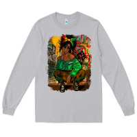 Moon Dust juneteenth black woman fashion girl Long Sleeve Tee - CowGirlArtShop