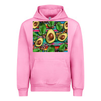 Fuchsia Pink avacado Urban Hoodie - BarkalooDesign