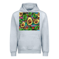 Heather Grey avacado Urban Hoodie - BarkalooDesign