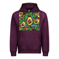 Mauve Wine avacado Urban Hoodie - BarkalooDesign
