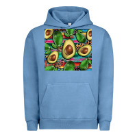 Pigment Pebble Blue avacado Urban Hoodie - BarkalooDesign