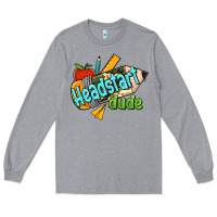 Heather Grey headstart dude Long Sleeve Tee - Jasminsmagicworld