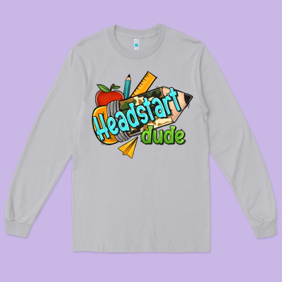 Headstart Dude Long Sleeve Tee Designed By Jasminsmagicworld