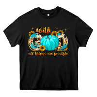 Black with god all things are possible Heavy Core Tee - MaliasSmallBusiness