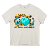 Cream with god all things are possible Heavy Core Tee - MaliasSmallBusiness
