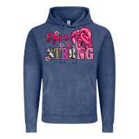 Vintage Denim brave and strong Vintage Hoodie - NancyCooperArtShop
