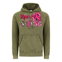 Vintage Olive brave and strong Vintage Hoodie - NancyCooperArtShop