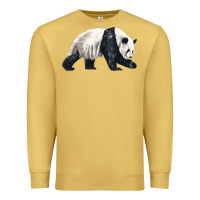 Antique Gold walking panda Premium Sweatshirt - LillyAllenDesigns