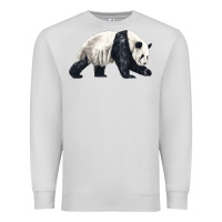 Dove Grey walking panda Premium Sweatshirt - LillyAllenDesigns