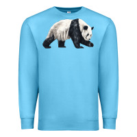 Ocean Blue walking panda Premium Sweatshirt - LillyAllenDesigns