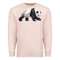 Pale Pink walking panda Premium Sweatshirt - LillyAllenDesigns