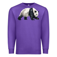 Purple walking panda Premium Sweatshirt - LillyAllenDesigns