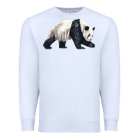 White walking panda Premium Sweatshirt - LillyAllenDesigns