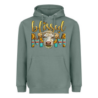 Sage Western Blessed Mom Charolais Bull Heavyweight Hoodie - LillyAllenDesigns