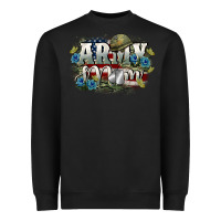 Black Army mom Mother's Day Heavyweight Sweatshirt - FaDigitalArtStudio