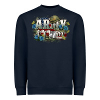 Navy Army mom Mother's Day Heavyweight Sweatshirt - FaDigitalArtStudio