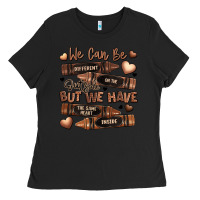 Black we can be different on the outside but we have the Ladies Tee - LillyAllenDesigns
