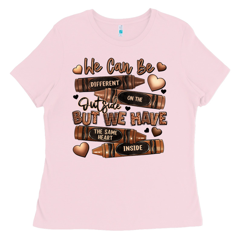 We Can Be Different On The Outside But We Have The Ladies Tee by LillyAllenDesigns | Teevron
