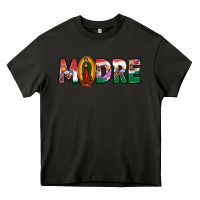 Asphalt mexican flag our lady of guadalupe madre Heavy Core Tee - JahusDesignShop