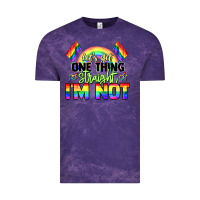Cloud Purple Let's get one thing straight i'm not Pride LGBTQ+ Vintage Tee - NancyCooperArtShop