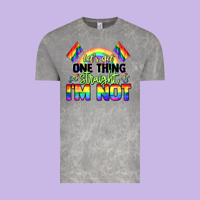 Let's Get One Thing Straight I'm Not Pride Lgbtq+ Vintage Tee Designed By Nancycooperartshop