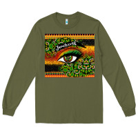 Army Green juneteenth eyelash Long Sleeve Tee - CowGirlArtShop