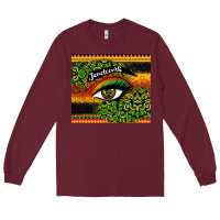 Burgundy juneteenth eyelash Long Sleeve Tee - CowGirlArtShop