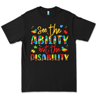 Black see the ability not the disability Premium Tee - LillyAllenDesigns