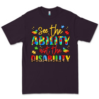 Plum see the ability not the disability Premium Tee - LillyAllenDesigns
