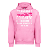 Fuchsia Pink Father Yes I Do Have A Beautiful Daughter Urban Hoodie - tuanDangUi
