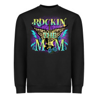 Black Rockin' the mom Mother's Day Heavyweight Sweatshirt - FaDigitalArtStudio