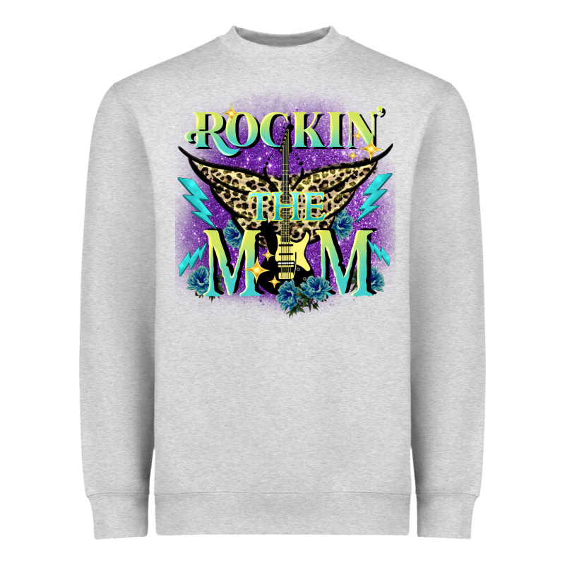 Rockin' The Mom Mother's Day Heavyweight Sweatshirt by FaDigitalArtStudio | Teevron