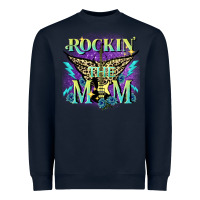 Navy Rockin' the mom Mother's Day Heavyweight Sweatshirt - FaDigitalArtStudio
