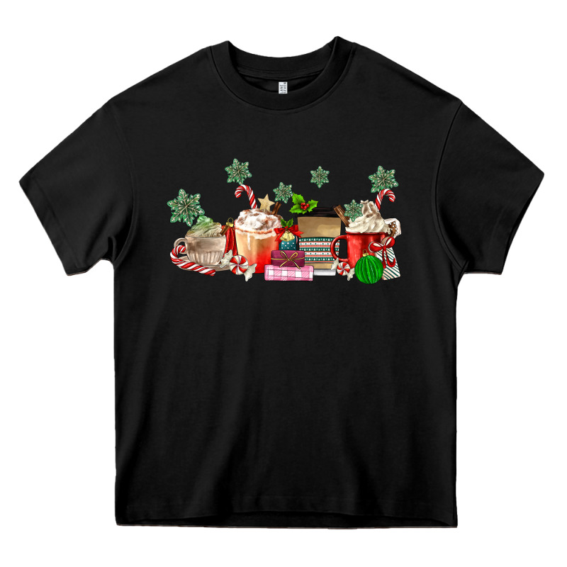 Christmas Coffee Heavy Core Tee by MaliasSmallBusiness | Teevron