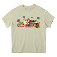 Mossy Christmas coffee Heavy Core Tee - MaliasSmallBusiness