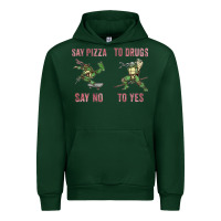 Forest Green say pizza to drugs say no to yes Urban Hoodie - tuanDangUi