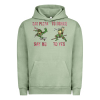 Pigment Oil Green say pizza to drugs say no to yes Urban Hoodie - tuanDangUi