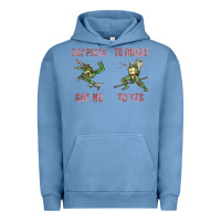 Pigment Pebble Blue say pizza to drugs say no to yes Urban Hoodie - tuanDangUi