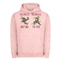 Pigment Salmon say pizza to drugs say no to yes Urban Hoodie - tuanDangUi