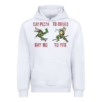 White say pizza to drugs say no to yes Urban Hoodie - tuanDangUi