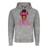 Cloud Rock lets beat cancer afro messy bun Vintage Hoodie - texasbilliewilder