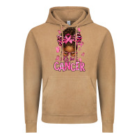 Vintage Camel lets beat cancer afro messy bun Vintage Hoodie - texasbilliewilder