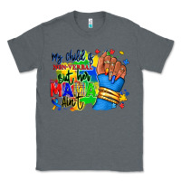 Charcoal Heather my child is non verbal but her mama aint afro hand rana Classic Tee - RanaPortraitStore