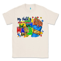 Natural my child is non verbal but her mama aint afro hand rana Classic Tee - RanaPortraitStore