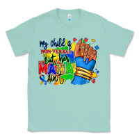 Seafoam my child is non verbal but her mama aint afro hand rana Classic Tee - RanaPortraitStore