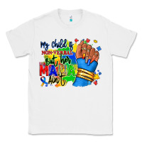 White my child is non verbal but her mama aint afro hand rana Classic Tee - RanaPortraitStore